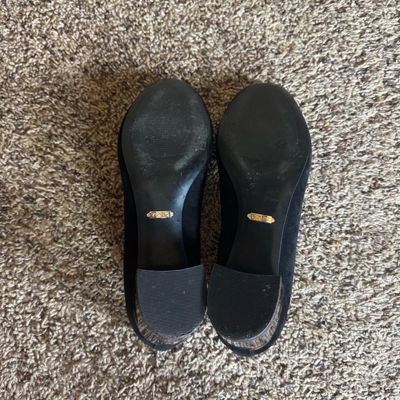 Vionic Natalie black suede pumps with tortoise block heel Size 8 - Picture 10 of 13